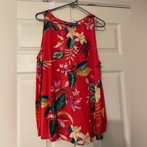 Printed plus size tank